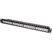 Logilink NK4045, Telinekiinnitys, 1U, Musta, Metalli, 444 mm, 44,2 mm