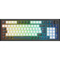 Deltaco GAMING – DK490 CH 96% Mechanical Gasket Keyboard, PBT keycaps, Pre-lubed hotswap switches,RGB,Black (GAM-206-CH)