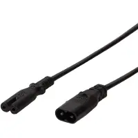 Logilink 2m, IEC 60320-C8/IEC 60320-C7, 2 m, C7 liitin, C8 liitin (CP129)