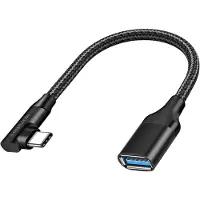 Logilink CU0100, USB Type-C, USB Type-A, 0,2 m, Musta