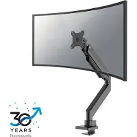 NeoMounts 10-49" Select Monitor Desk Mount For Curved Screens, näyttövarsi pöydälle, musta
