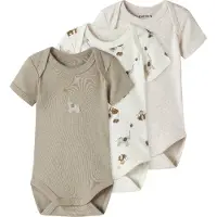Name it Nbnbody 3P Ss Animal Noos - Beige - 56