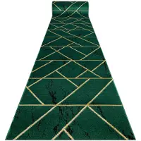 Rugsx Matto EMERALD 1012 glamour, marmori, geometrinen, pullon vihreä/kulta, 80 cm