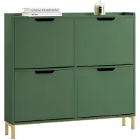 SoBuy Kenkäkaappi FSR100-SY – Kapea 4-ovinen