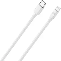 RealPower 385242, 2 m, USB C, Lightning, Valkoinen, Uros, Uros