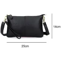 Hobby Hall Laukut, reput, kotelot, musta aitoa nahkaa Crossbody Bag - tyylikäs ja toimiva, musta
