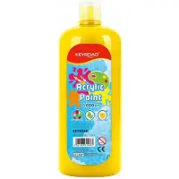 Keyroad akrylfärg 1000 ml, flaska, gul