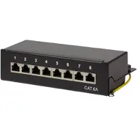 S-Impuls NP0018B, 10 Gigabit Ethernet, 10000 Mbit/s, Cat6a, S/UTP (STP), Musta, Terästä