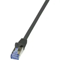 Logilink PrimeLine Cat.7 S/FTP 0.5m, 0,5 m, Cat7, S/FTP (S-STP), RJ-45, RJ-45, Musta (CQ4023S)