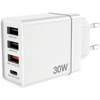 Verbatim – CHR-30EU2 USB Charger 30W with 1 x USB-C PD 20W White (49701)