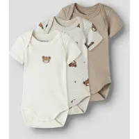 Name it Nbnbody 3P Ss Pumice Bear Noos - Beige - 56