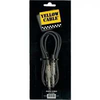 Yellow cable P050 - 2 x 1/4" Jack/Jack patch-kaapeli 50cm.