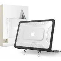 TechProtection Kevlar Pro Case for MacBook Neo 13" 2026 - Black and Clear