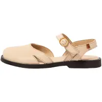 El naturalista for woman. 2587411ZZ005_020 Leather sandals N5874 cream (36), Beige, Flat, Buckle, Casual