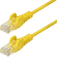 StarTech.com U/UTP Cat6 Slim laitekaapeli, LSZH, 1,5m, keltainen