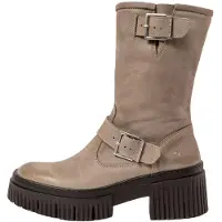 Art for woman. 1139711EW003_039 Leather Boots 1397 York grey (38), 3 to 5 cm, Zip, Casual