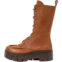 Art for woman. 117681223003_023 Leather Boots 1768 Leeds brown (38), 3 to 5 cm, Zip, Casual