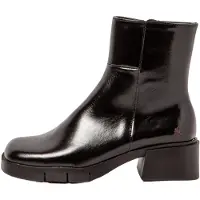 Art for woman. 112841201003_001 Leather Ankle Boots 1284 Warsaw black (39), 3 to 5 cm, Zip, Casual
