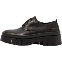 Art for woman. 119521101003_001 Leather shoes 1952 black -Heel height: 5 cm (42), 5 to 8 cm, Laces, Casual