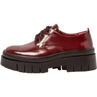 Art for woman. 119521467003_008 Leather Shoes 1952 Amberes burgundy (38), Flat, 1 to 3 cm, Laces, Casual