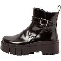 Art for woman. 117951201003_001 Leather Ankle Boots 1795 Leeds black (36), 3 to 5 cm, Zip, Casual