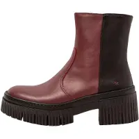 Art for woman. 1137411PD003_008 Leather Ankle Boots 1374 York burgundy, black (36), 3 to 5 cm, Zip, Casual