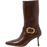 Neosens for woman. 331971104003_012 Brown leather boots S3197 (41), 8 to 10 cm, Zip, Casual