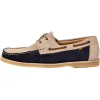 El naturalista unisex. 2596312C8005_0MU Leather Moccasins N5963 Plantae navy, beige (46), Flat, None, Casual