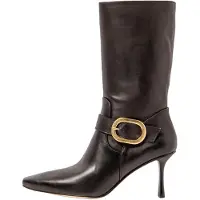 Neosens for woman. 331971101003_001 Leather boots S3197 black (42), 8 to 10 cm, Zip, Casual