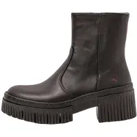 Art for woman. 113741101003_001 Leather ankle boots 1374 black (40), 3 to 5 cm, Zip, Casual