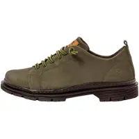Art unisex. 118971222003_0G3 1897 Nobuck Kaki Birmingham green (40), Leather, 3 to 5 cm, Laces, Casual