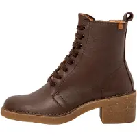 El naturalista for woman. 25660S3ZJ005_012 Brown leather ankle boots N5660S (40), 1 to 3 cm, Zip, Casual