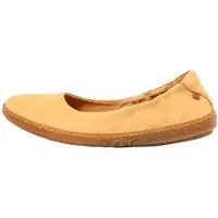 El naturalista for woman. 253004F50005_024 Leather Ballerina Shoes N5300 Coral yellow (38), Flat, None, Casual