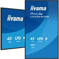 Iiyama – 43" 3840x2160 UHD VA Haze 25% 500cd (LH4364UHS-B1AG)
