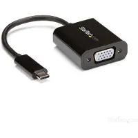 StarTech.com USB-C to VGA Adapter Musta