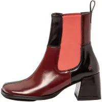 Art for woman. 1170711PD003_008 Leather Ankle Boots 1707 Verona maroon (40), Red, 3 to 5 cm, None, Casual