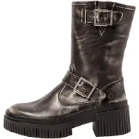 Art for woman. 1139712EH003_001 Leather Ankle Boots 1397 York grey (37), 3 to 5 cm, Zip, Casual