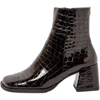 Art for woman. 117061201003_001 Leather Ankle Boots 1706 Verona black (41), 5 to 8 cm, Zip, Casual
