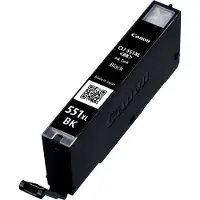 Canon CLI-551XL, Musta, Mustepatruuna