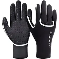RockBros full waterproof cycling gloves size: S/M - black