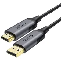 Tech-Protect UltraBoost DisplayPort 1.4 - HDMI 2.0 kaapeli - 4K/60Hz, 2m, kestävä PVC, yleinen yhteensopivuus