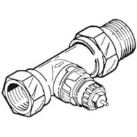 Danfoss RA-UR10 valve housing straight 3/8"