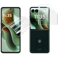 IMAK Hydrogeelikalvo Näytönsuoja Etu+Taka sopii Motorola Razr 60 Ultra 5G - Läpinäkyvä