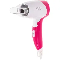 Adler AD 2259 1200 W -hiustenkuivaaja, pinkki/valkoinen