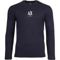 Armani Exchange for man. XM000364AF12308UB101 Long sleeve navy t-shirt (S), Casual, Cotton