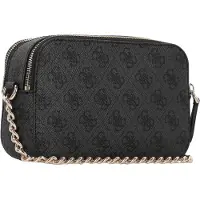 GUESS Olkalaukku 'NOELLE II CROSSBODY CAMERA' tummanharmaa / musta