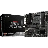 MSI B550M PRO-VDH WIFI -emolevy, B550, AM4, micro-ATX, DDR4, musta