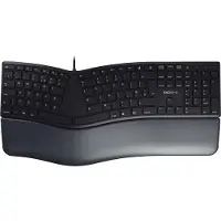 Cherry KC 4500 ERGO, Täysikokoinen (100 %), Langallinen, USB, QWERTY, Musta (JK-4500GB-2)