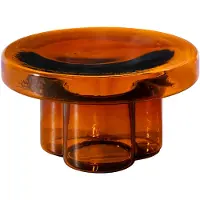 Miniforms Soda Coffee Table Ø55 - Sohvapöydät Käsinpuhallettu Lasi Amber - TS500-00QC