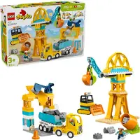 LEGO DUPLO - Työmaa Ajoneuvoilla 10476 - 3-in-1 - 84 Osaa - - OneSize - Palikat